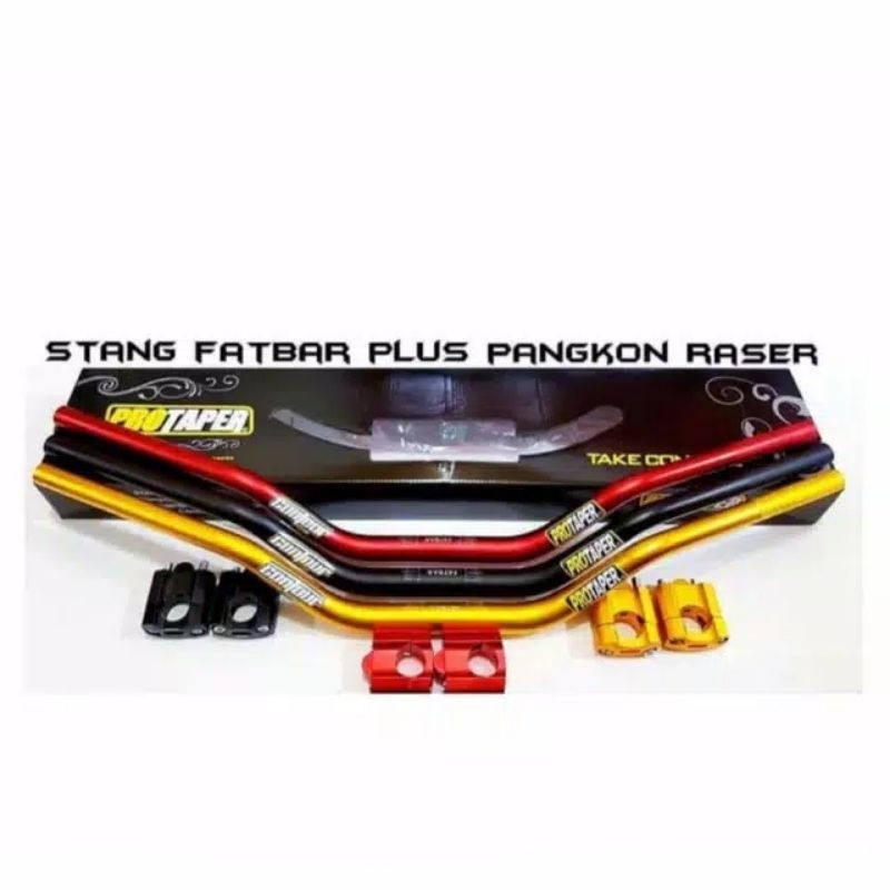 Stang Stir Motor Protaper Fatbar Variasi 5mili set raiser stang original, Stang Fatbar Protaper Type