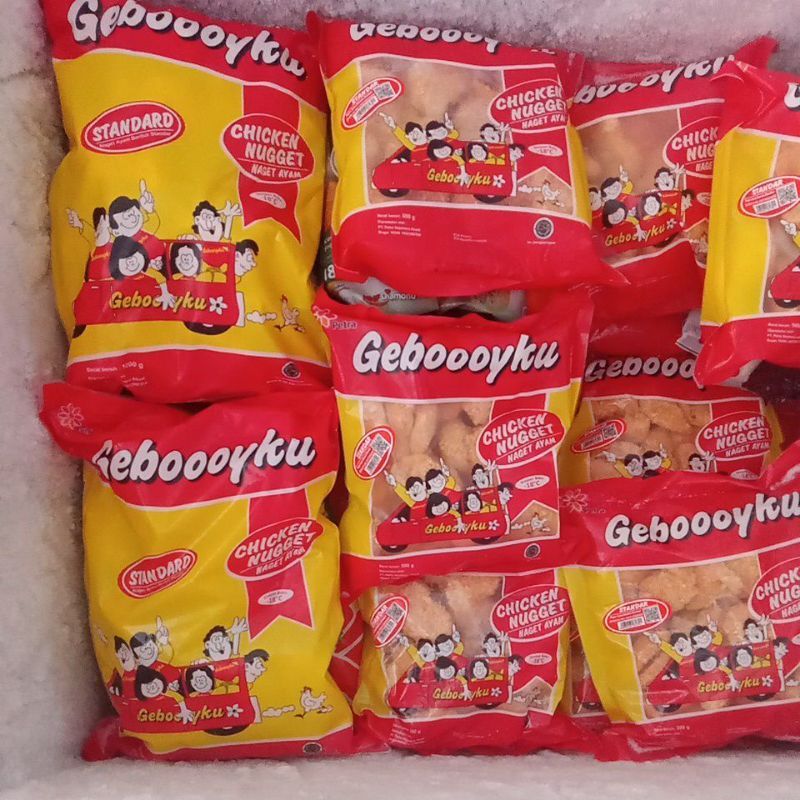 

naget Nugget ayam geboyku 1kg isi lebih banyak