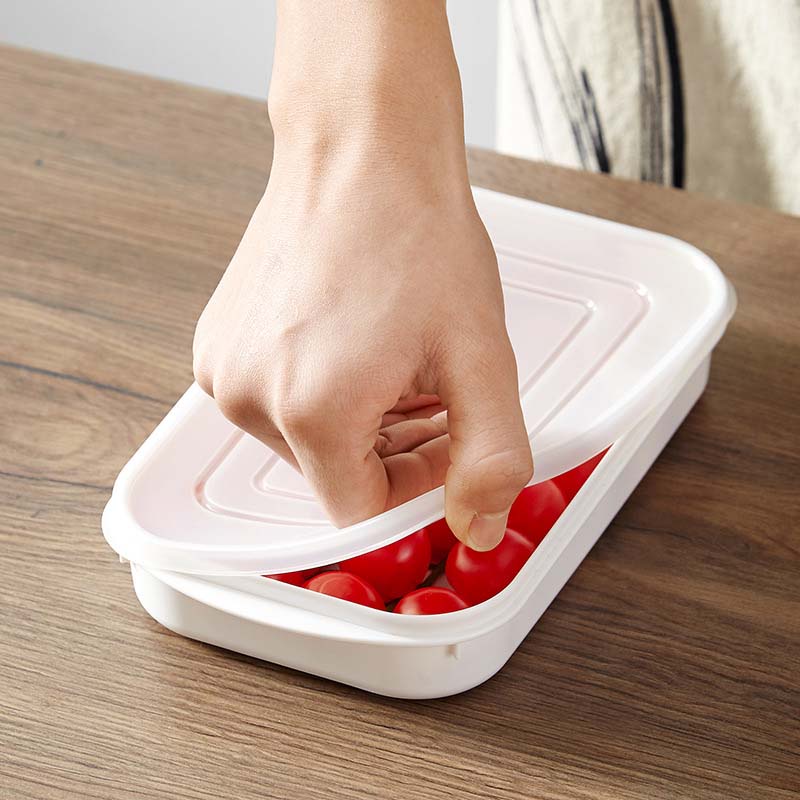 Kotak Penyimpanan Makanan Tetap Segar Ukuran 350 / 700 / 800 / 1600ML Untuk Kulkas