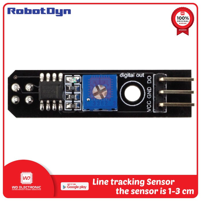 LINE TRACKING SENSOR ROBOTDYN DIGITAL LINE TRACK SENSOR