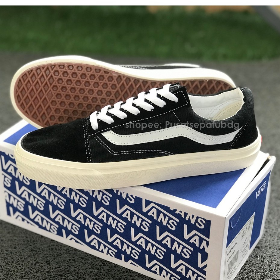 (BAYAR DI TEMPAT) VANS OLDSKOOL OG LX BLACK WHITE