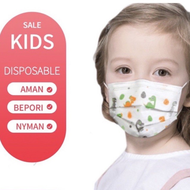 Masker Medis Anak Motif 3ply