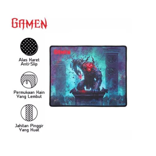 Mouse pad gaming gamen rubber surface 35x28 cm anti slip speed control type gp-l gpl envoy - alas Mousepad mat