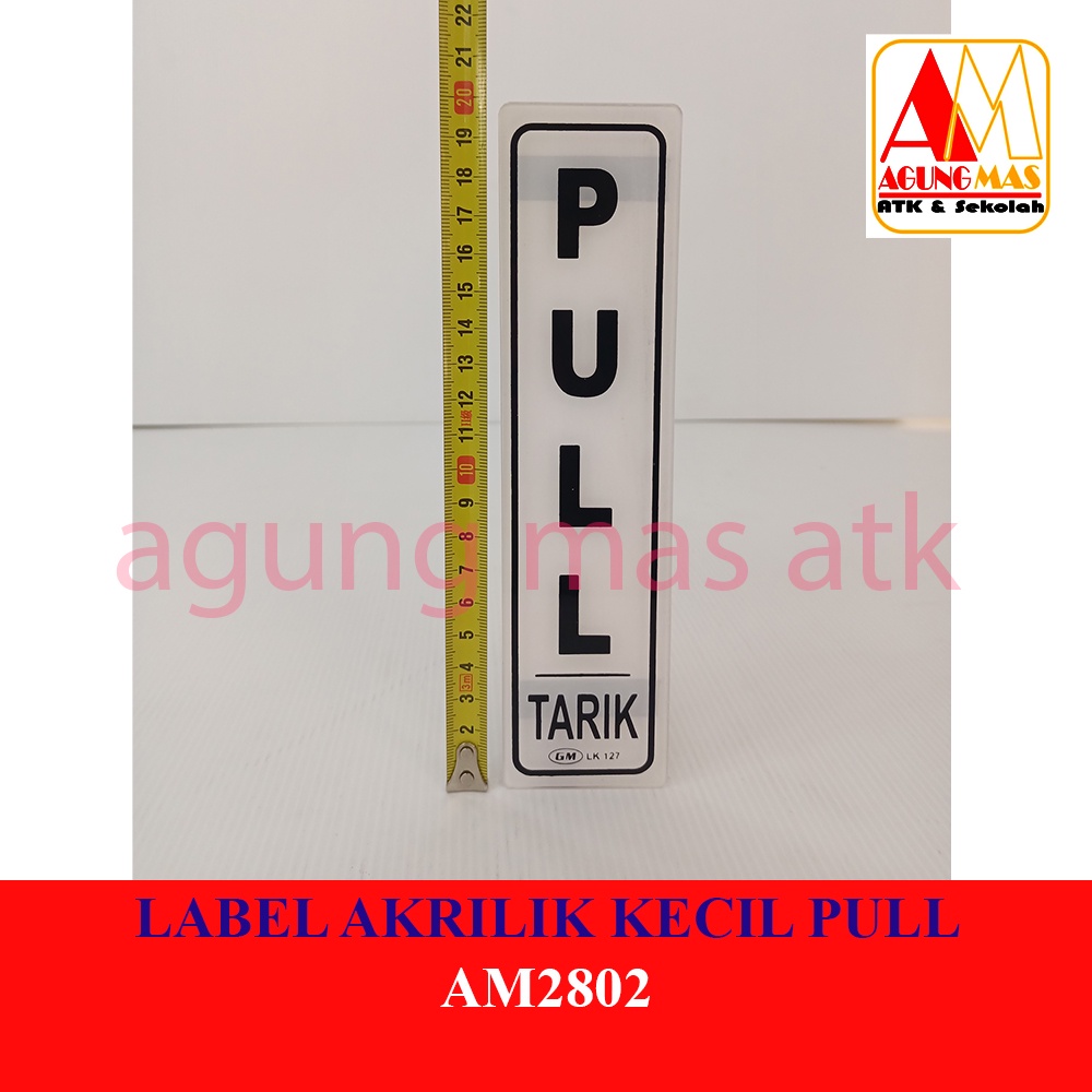 

LABEL AKRILIK KECIL PULL