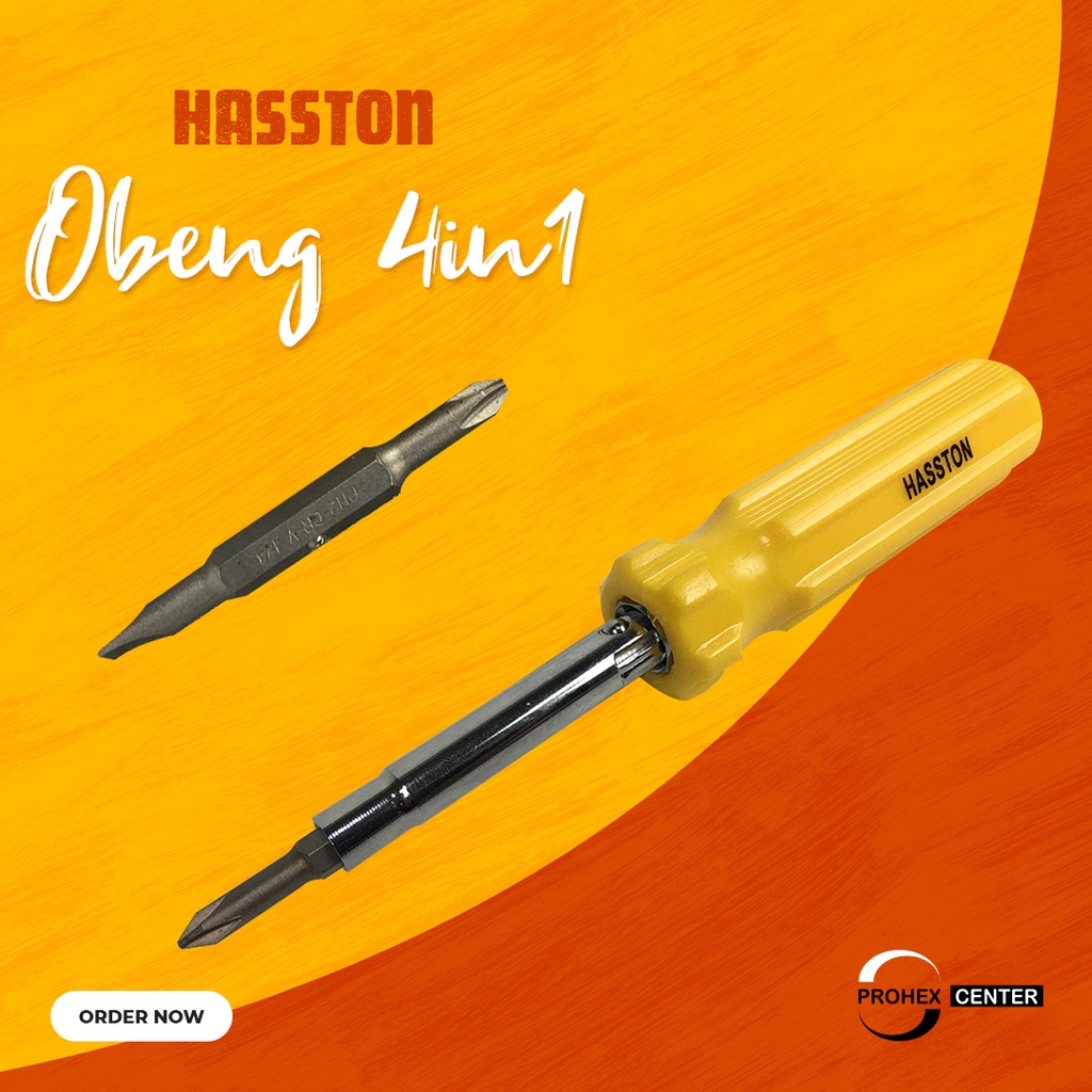 HASSTON PROHEX Obeng 2 Way 4 in 1 (2600-002)