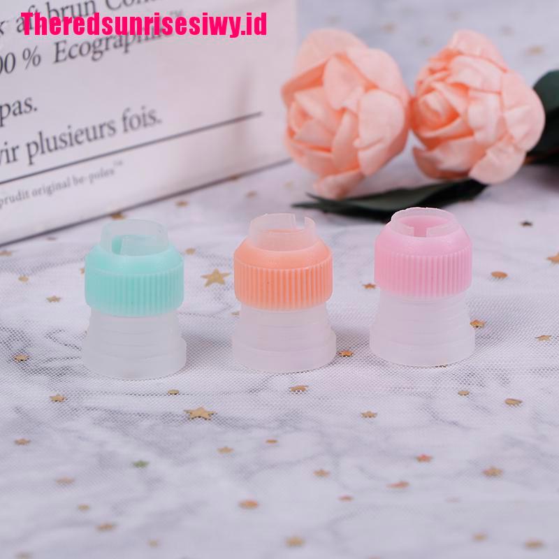 3 Pcs Nozzle Konektor Konverter Butter tip Untuk Dekorasi Kue