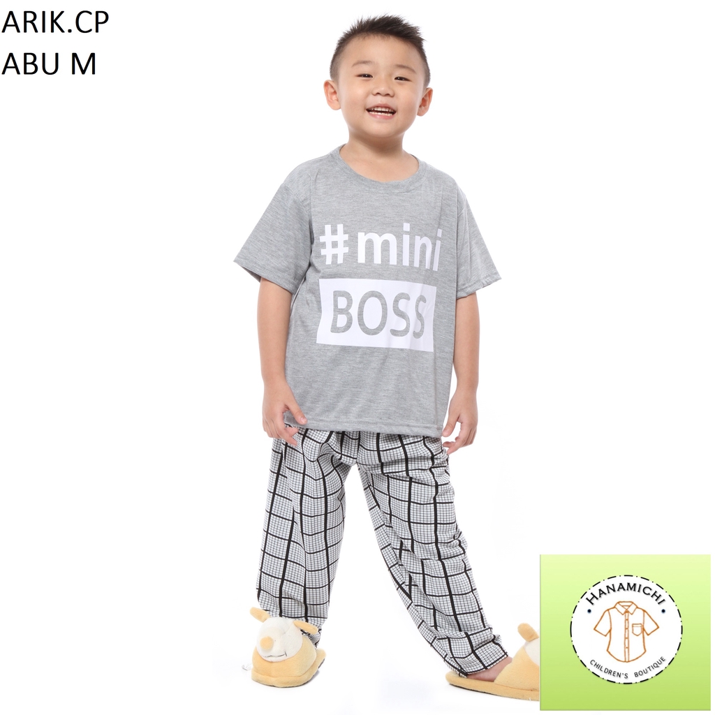 Hanamichi ARIK.CP Setelan Baju Tidur Anak Lengan Pendek