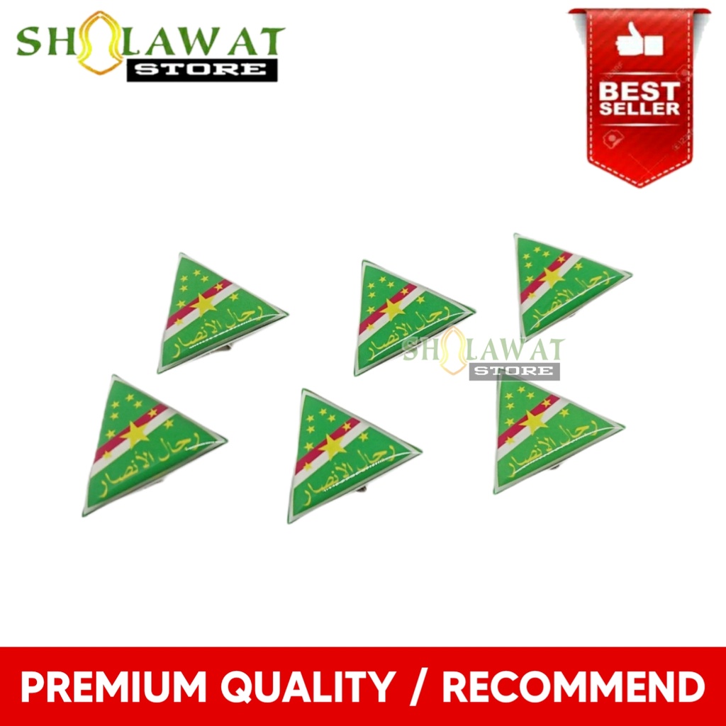 Pin Terompah Rijalul Ansor / Pin Rijalul Ansor Resin / Lencana Rijalul Ansor / Bros Rijalul Ansor Re