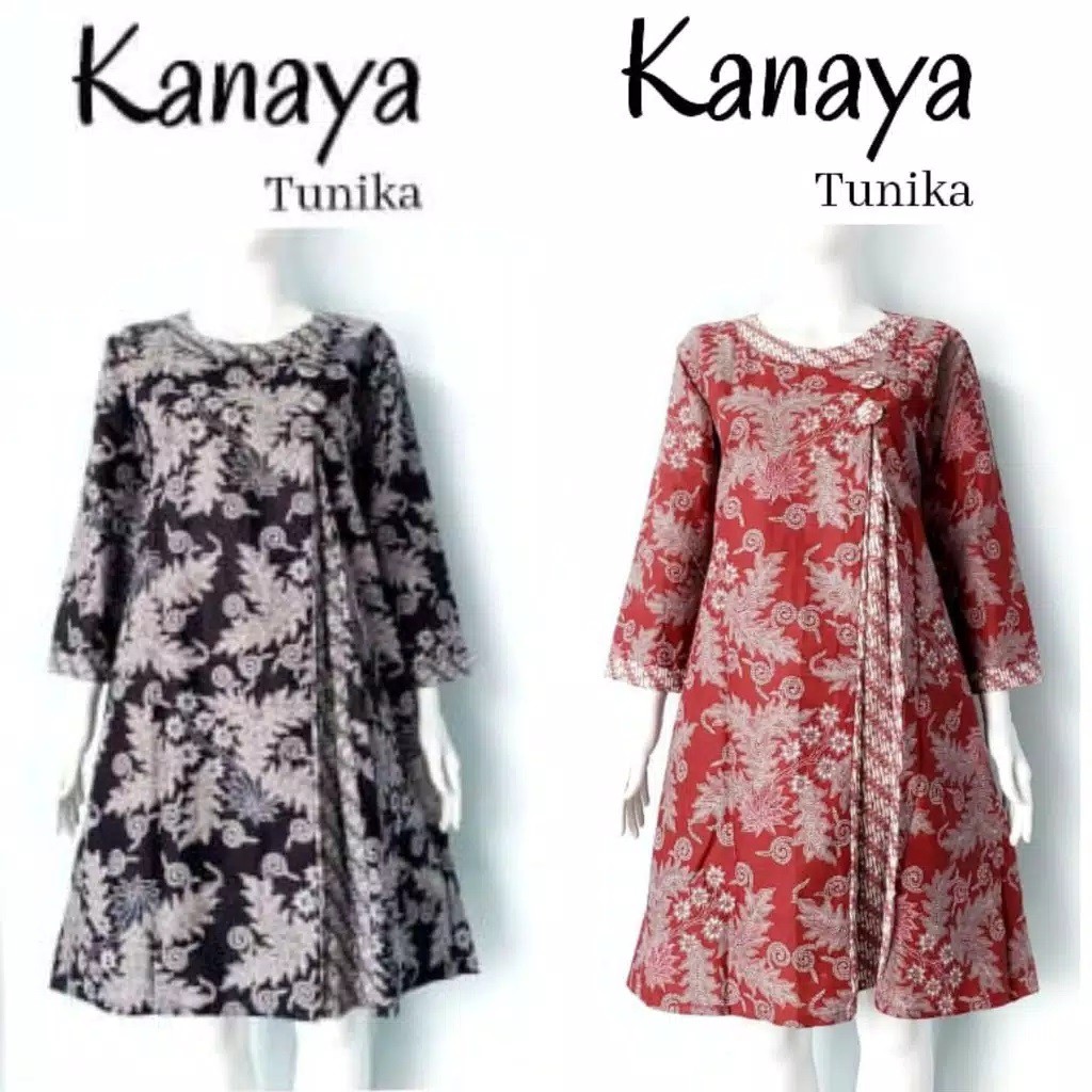 Kanaya Tunika Batik Lawasan Batik Kerja Atasan Muslim Pesta Kondangan Formal Casual Cantik