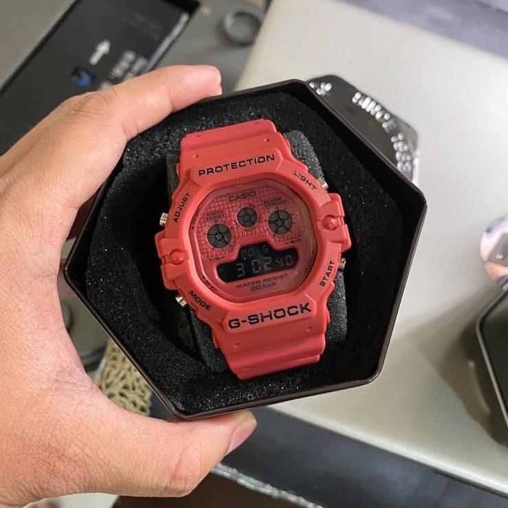 mgge697 JAM TANGAN G SHOCK Digital BABY G GLX5600 DW-5600 5900 RUBBER MERAH DIGITAL Promo Awal Tahun