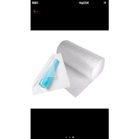 

bubble wrap tambahan packing (aman)