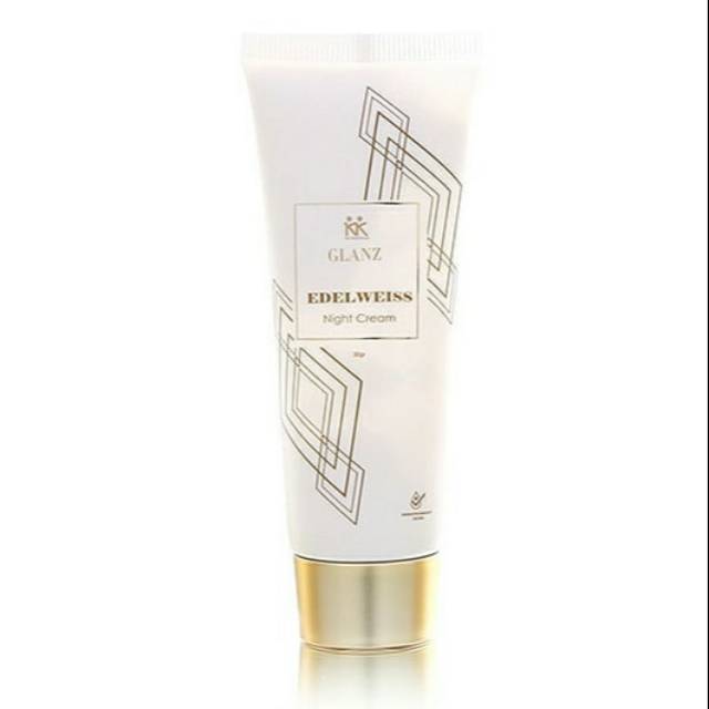 

Glanz Edelweiss Night Cream kulit cerah alami & halus melembabkan meregenerasi kulit antioksidan