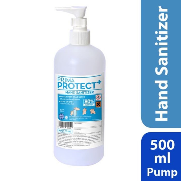 Prima Protect+ Hand Sanitizer Sanitiser 500ml PUMP / REFILL Promo