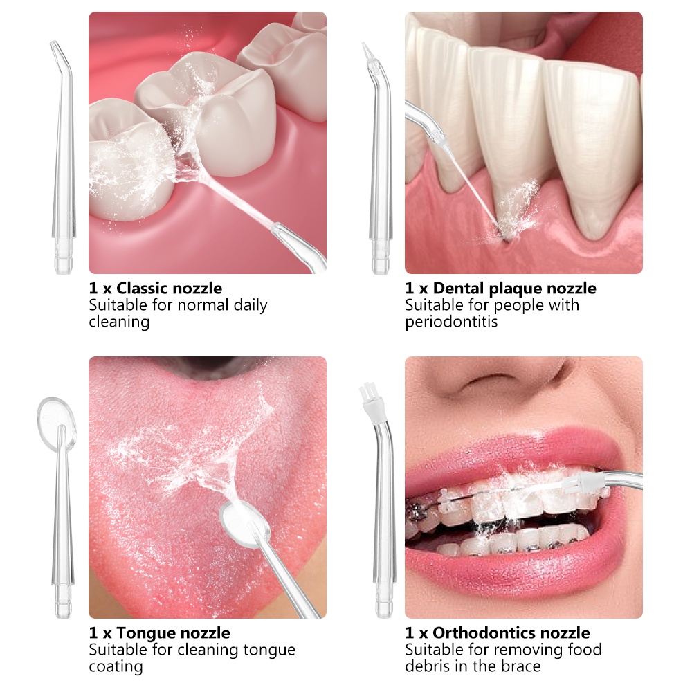 Oral Irrigator Smart Electric Water Flosser Dental Gigi Oral Care Dental Scaler Teeth Portable USB Rechargeable