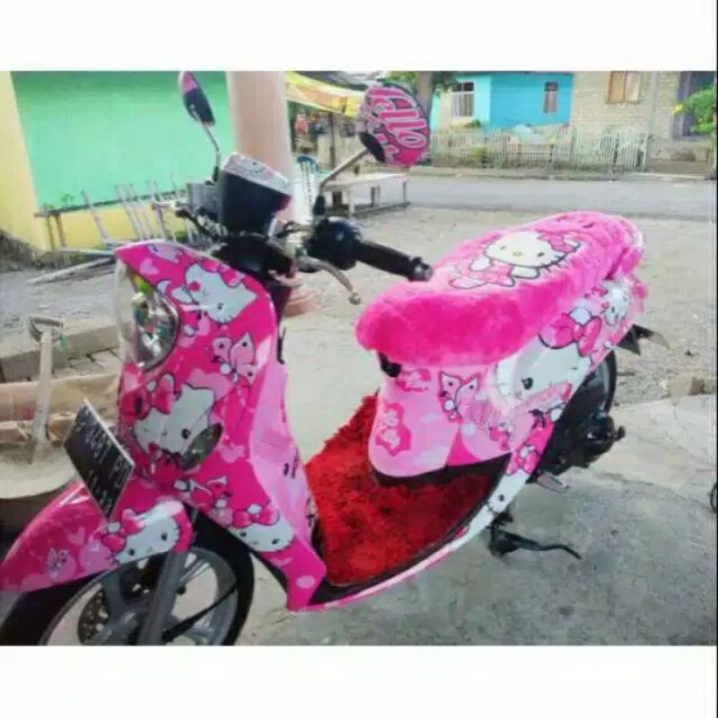 Decal Yamaha Fino FullBody HelloKity Pink