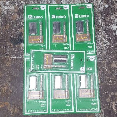 PENGEROK BESI STAINLESS Pengerok janggut alat cukur kumis jenggot rambut isi ulang silet manual