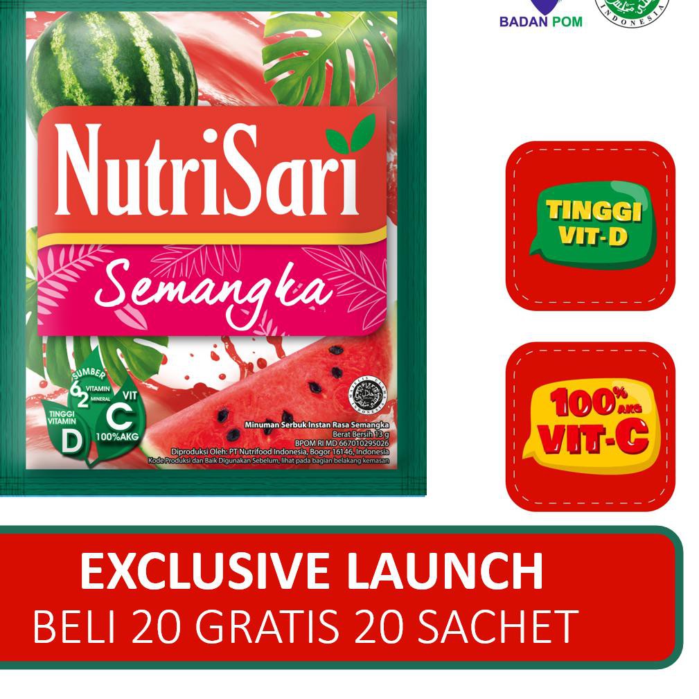 

[KODE 97] Nutrisari Semangka 20's (Buy 1 Get 1) TERLAKU..!!