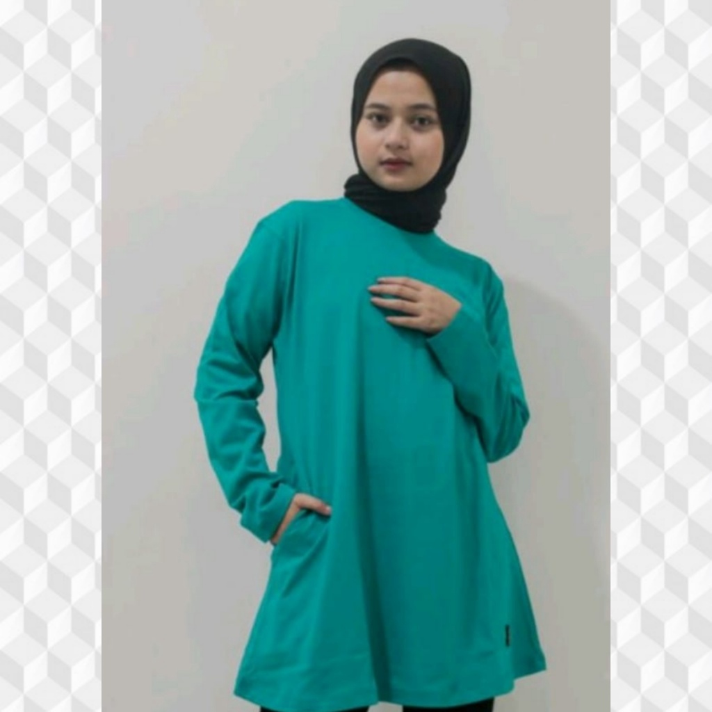 Baju Wanita Fashion Baju Tunik Polos Saku Samping Pakaian Wanita Termurah Pakaian Terlaris Atasan Ce