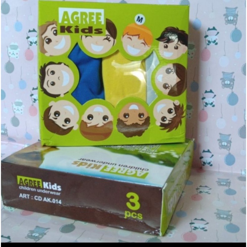 Sempak Anak laki laki Agree Kids AK 014 (3pcs)