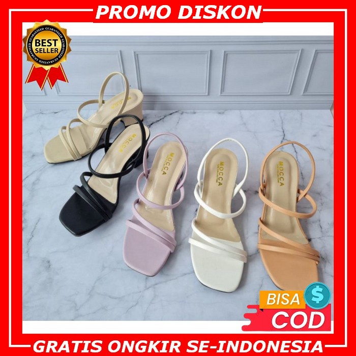 Sendal Heels Wanita Kekinian Terbaru 2022 Hak Tahu Kaca Mutiara Korea  Abbushoes  Mh 02  Hak Tahu Ta