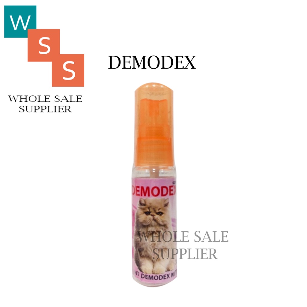 DEMODEX SPRAY - OBAT SCABIES KUCING ANTI KUTU TUNGAU MITES KUDIS