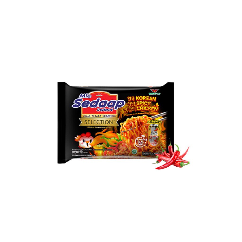 Sedaap Mie Instan Korean Spicy Chicken Bag 87 gr Image 2