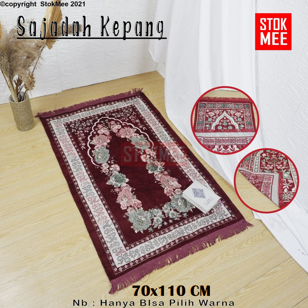 Sajadah Traveling Kepang Sajadah Turki uk 70 x 110 GROSIR Sajadah Original Berlabel FREE SABLON STOKMEE