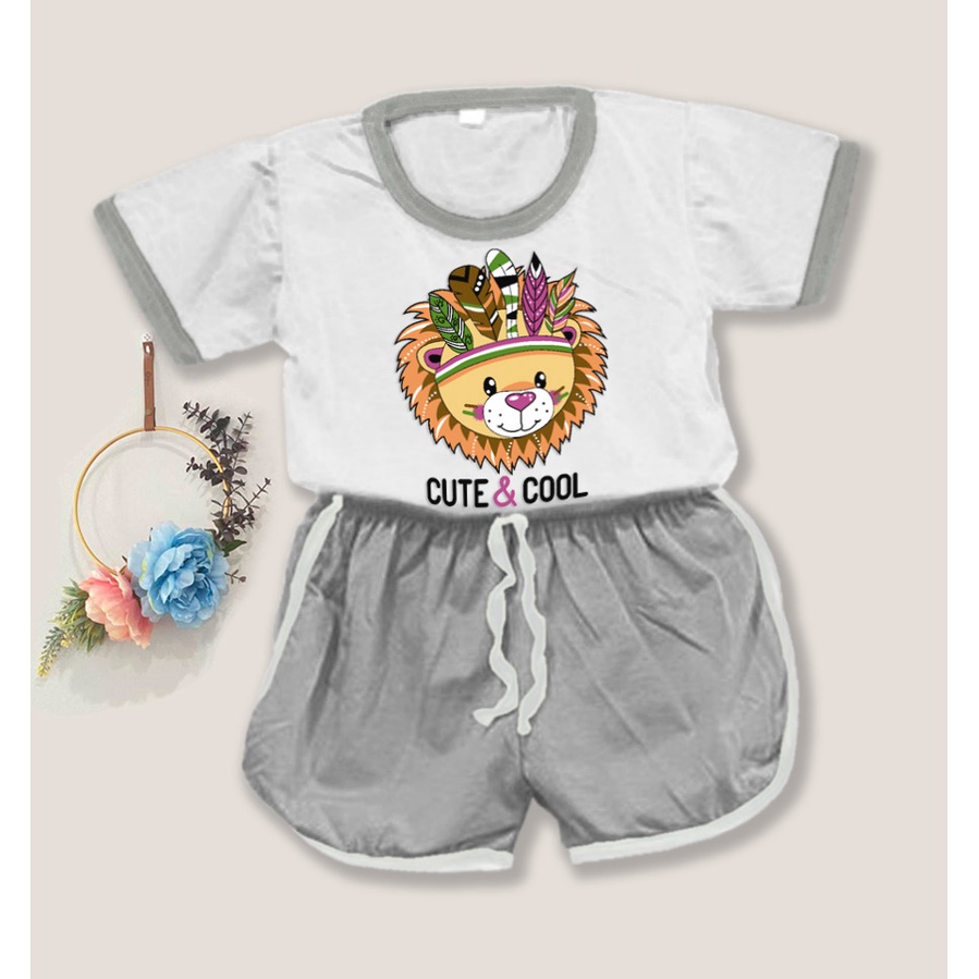 VF - Setelan Baju Playset Cupa Cups Anak / Setelan Anak Laki Usia 1-5 Tahun