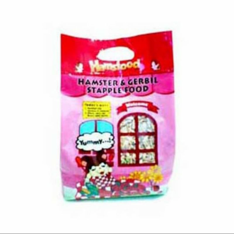 Hamsfood Hamster &amp; gerbil staple food 1000gr makanan hamster 1kg