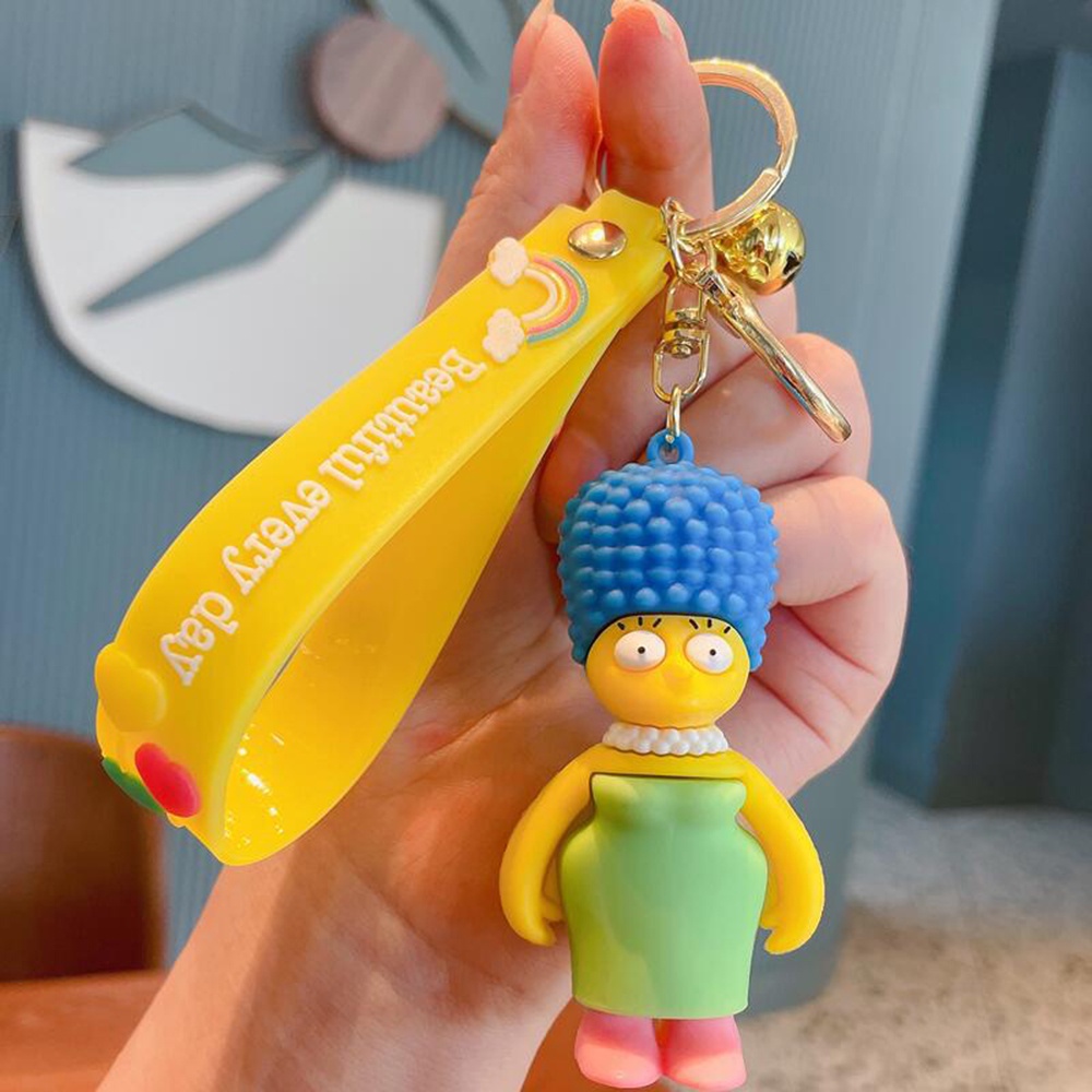 【COD Tangding】Gantungan Kunci Bentuk Action Figure Simpsons Untuk Tas