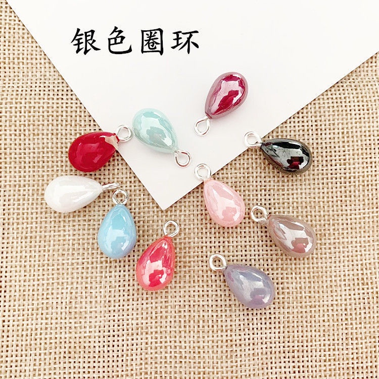 Aksesoris Liontin Mutiara Imitasi Bentuk Tetesan Air Untuk Anting Gelang Kalung Rambut Handmade