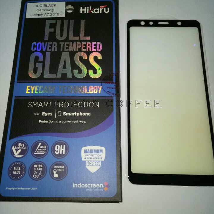 BLUE-RAY HIKARU Tempered Glass SAMSUNG A7 2018 3kamera EYE PROTECTION