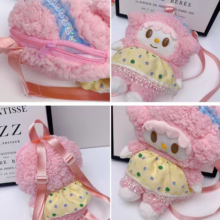 cod★ready★ Tas Ransel Wanita pink Lucu Fashion Motif Kartun Karakter Hewan Anak &amp; Dewasa globallagilaku