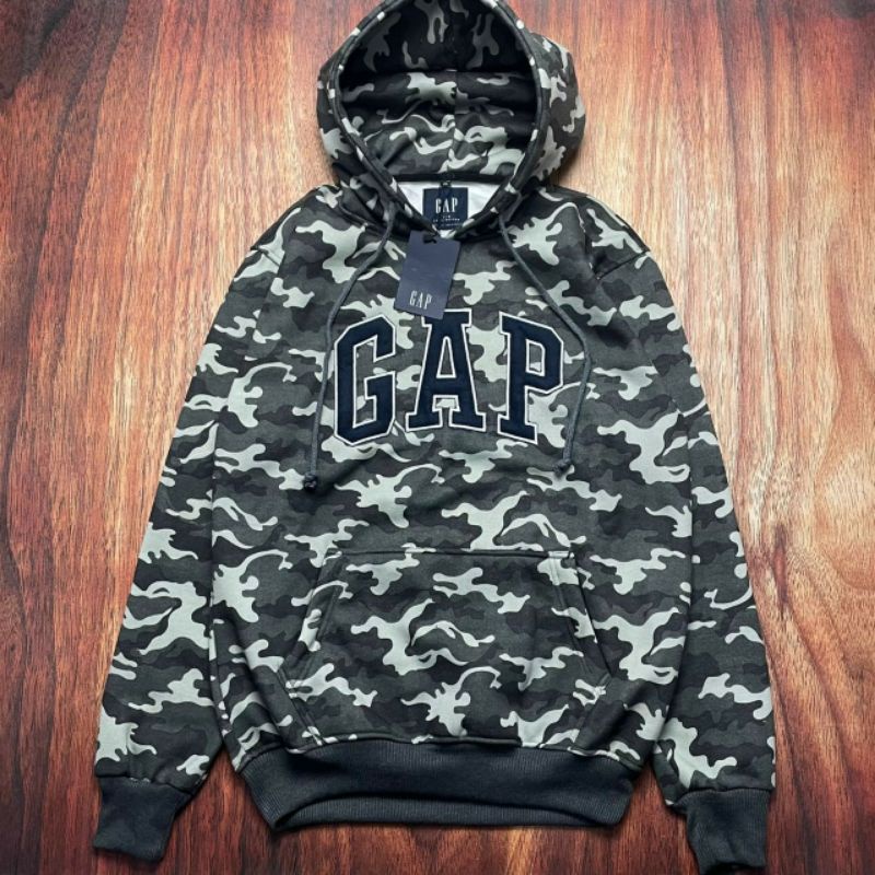 HOODIE GAP CAMO LORENG SWEATER UNISEX CEWEK COWOK DISTRO TERLARIS