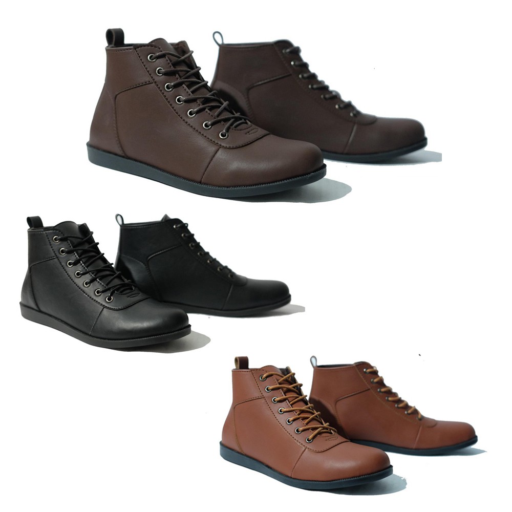 SEPATU BRODO ARBOO CASUAL PRIA BOOTS KULIT SAPI ASLI ORIGINAL REAL