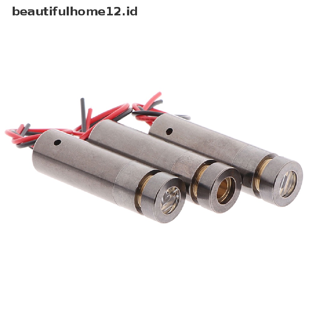 【beautifulhome12.id】 650nm 5mW red point / line / cross laser module head glass lens focusable .