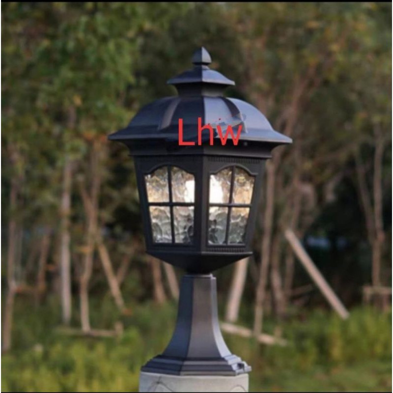lampu hias pilar pagar klasik 1206 dekorasi teras, cafe, taman