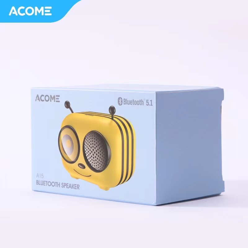 Speaker Bluetooth ACOME A15 Little Bee Shape TWS Garansi Resmi 1 Tahun