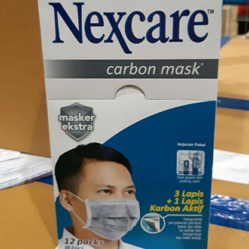 Masker Nexcare 3M daily earloop carbon