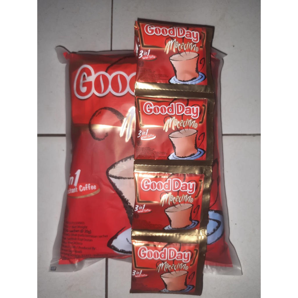 

Kopi Good Day Mocacinno 1 renceng isi 10 sachet / kopi good day / good day mocachino