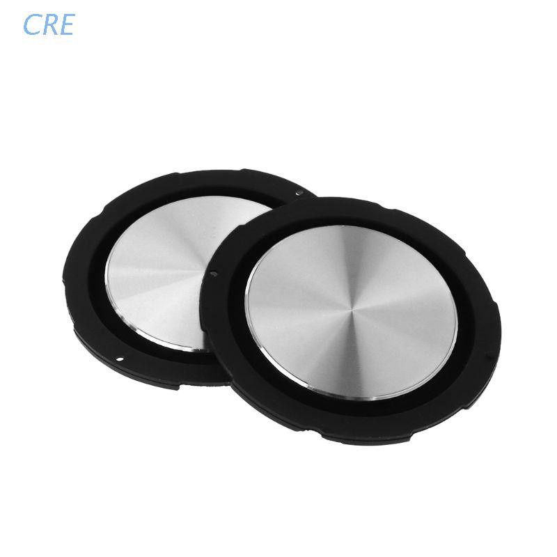 Cre 2pcs Membran Getar Pasif Bass Speaker Diafragma 55mm Diy