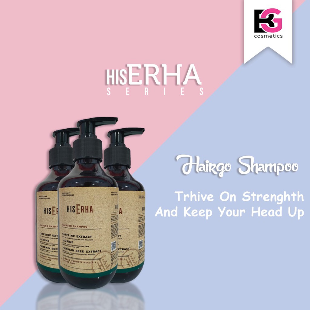 ⭐ BAGUS ⭐ HIS ERHA HAIRGRO SHAMPOO 270ML | Shampoo Anti Rontok Penumbuh Rambut