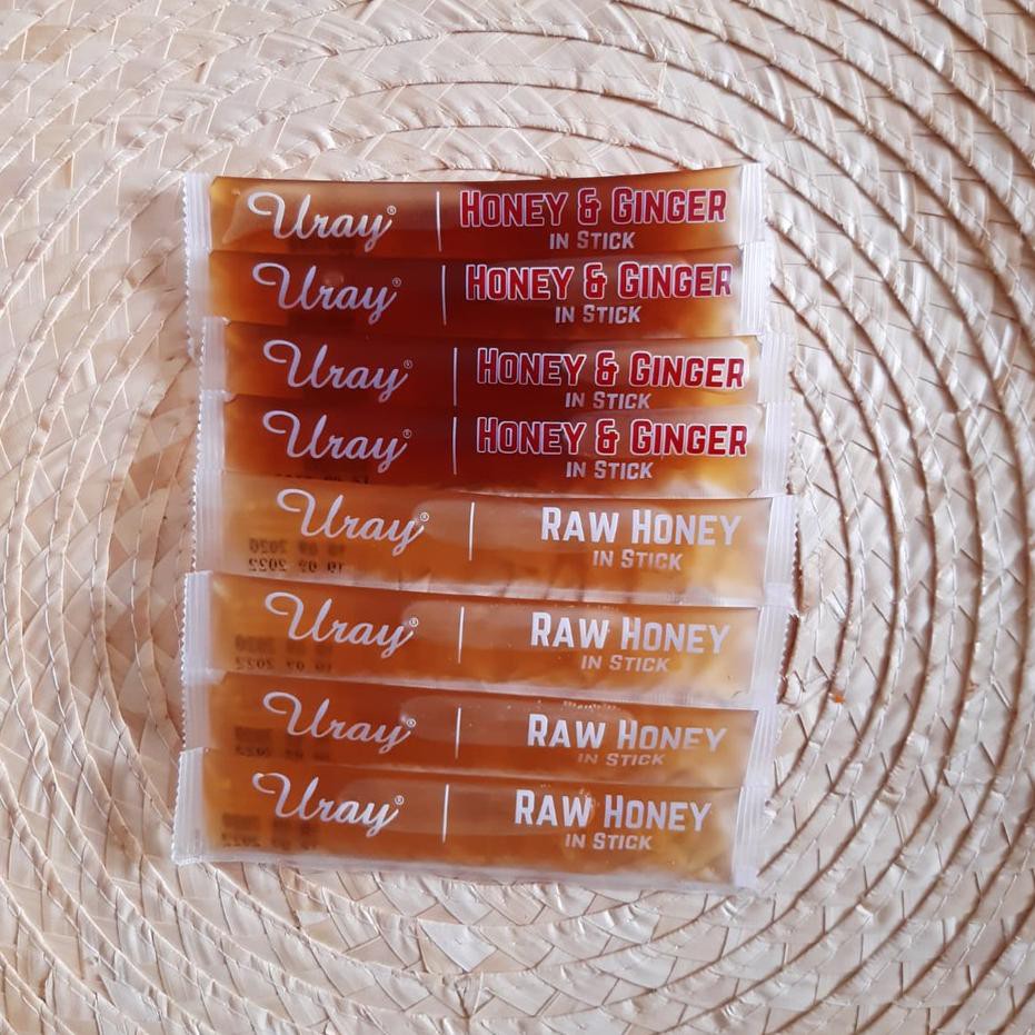 

>F_94 URAY - HONEY & GINGER STICKS SACHET 12GR X 10PCS ( 120GR ) TERMURAH!!!