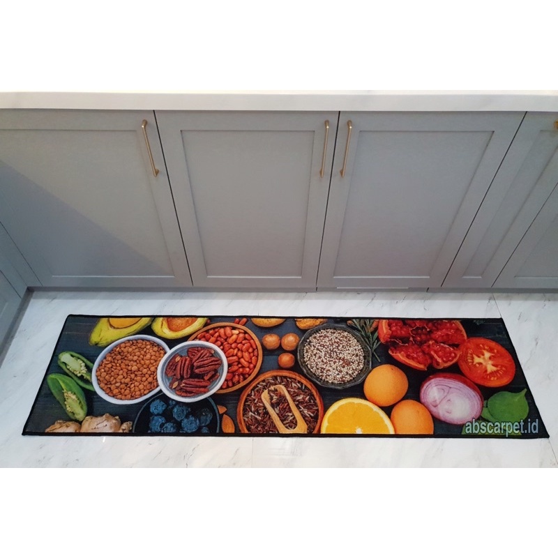 Keset Dapur Panjang 50 x 180 cm Lembut Anti Slip Kitchen / Karpet