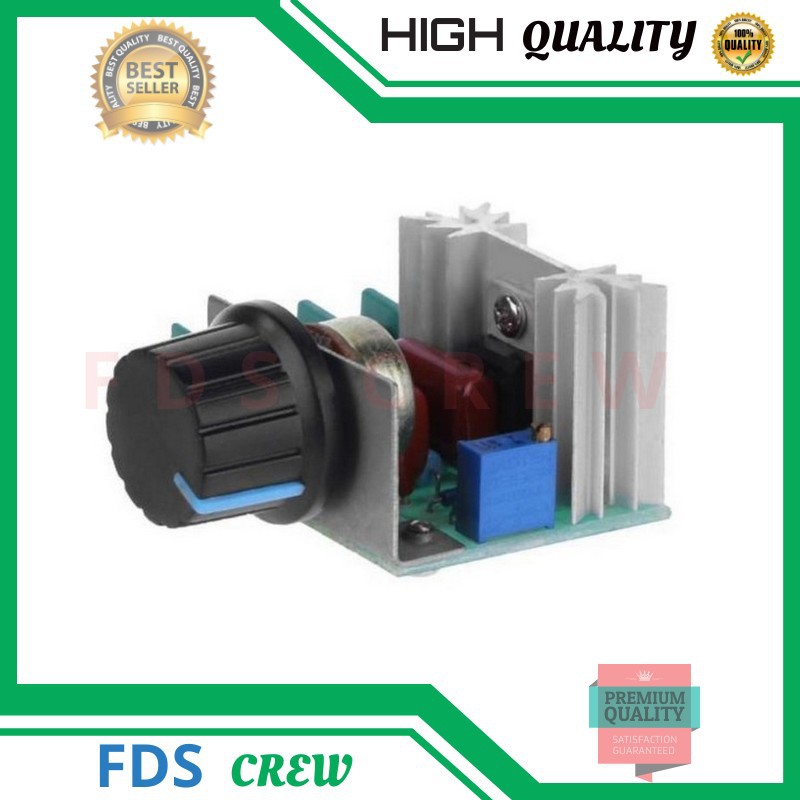 Dimmer SCR 2000W Motor Speed Controller PWM Regulator 220V AC Pengatur Kecepatan Motor