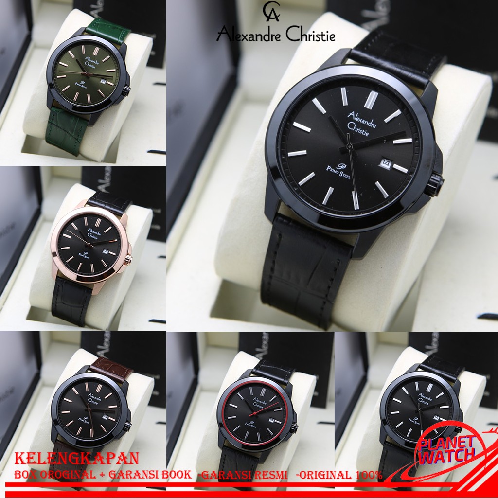 ALEXANDER CHRISTIE PRIA ORIGINAL JAM TANGAN ALEXANDRE CHRISTIE PRIA LEATHER ALEXANDER CHRISTIE 1017