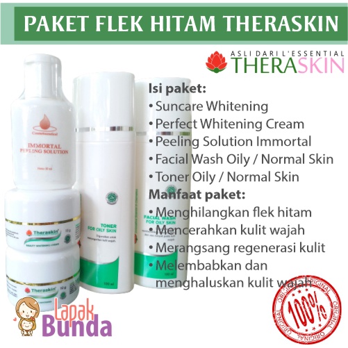 THERASKIN PAKET FLEK UNTUK PERAWATAN FLEK HITAM | THERASKIN ORIGINAL BPOM