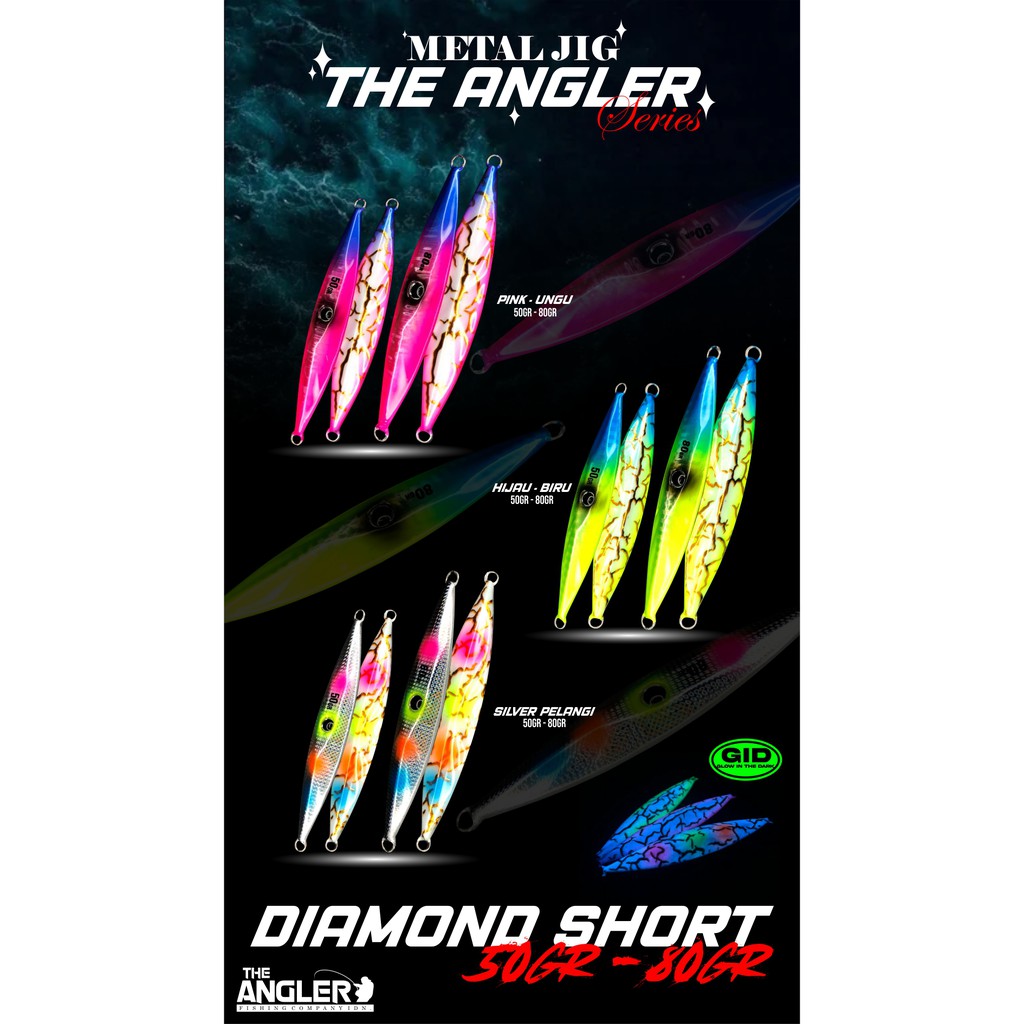 Metal Jig Diamond Short 50 gram The Angler Series