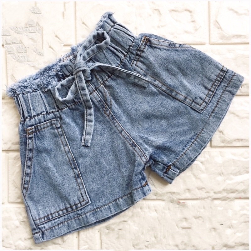 Celana Jeans pendek hot pants anak perempuan 1-7 Tahun/celana pendek jeans anak