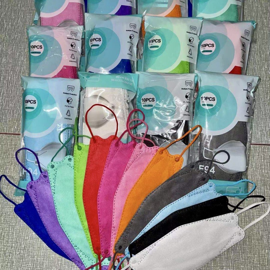 MASKER KF94 WARNA HITAM ISI 10pc | MASKER KF94 KOREA 4PLY